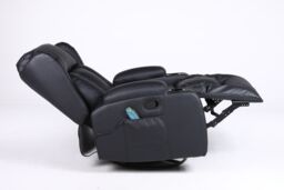 SquareBoxx Constantine 10-in-1 Massage Armchair Recliner in Black - thumbnail 6