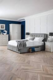 Julian Bowen Clermont 5 Drawer Chest (3+2) in White - thumbnail 3
