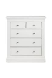 Julian Bowen Clermont 5 Drawer Chest (3+2) in White - thumbnail 6