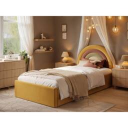 Flair Ava Single Ottoman Bed in Gold - thumbnail 1