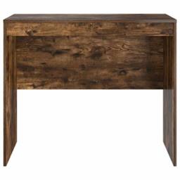 Berkfield Home Computer Desk Smoked Oak Engineered Wood 90 x 50 x 76 cm in Brown - thumbnail 5
