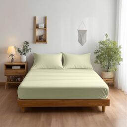 Snug City Luxury 400TC Sateen Hotel Quality Fitted Sheet 40cm Extra Deep Skirt in Cream - Size: Super King