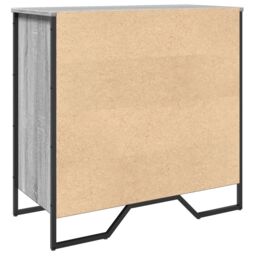 Berkfield Home Shoe Cabinet Grey Sonoma 80x38x78 cm Engineered Wood - Size: 80 x 38 x 78 cm - thumbnail 6