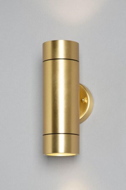 BHS Lighting Bruce Outdoor Wall Light in Gold - image 1