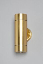BHS Lighting Bruce Outdoor Wall Light in Gold - thumbnail 2