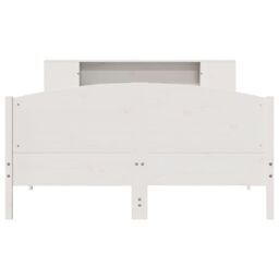 Berkfield Home Bookcase Bed without Mattress White 140x200cm Solid Wood Pine - Size: 140x200 cm - thumbnail 4