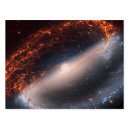 "Artery8 NASA Hubble James Webb Telescope Spiral Galaxy NGC 1300 Wall Art Print - Size: W18"" x H24""" - thumbnail 1