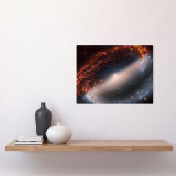"Artery8 NASA Hubble James Webb Telescope Spiral Galaxy NGC 1300 Wall Art Print - Size: W18"" x H24""" - thumbnail 2