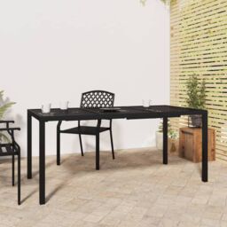 Berkfield Home Garden Table Anthracite 165x80x72 cm Steel in Black - Size: 165 x 80 x 72 cm
