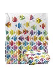 JQ Licensing Royce Mcclure Zig Zag Tropical Fish Silky Touch Super Soft Throw Blanket 152 X 127 cm in White - thumbnail 2