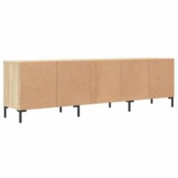Berkfield Home TV Cabinet Sonoma Oak 150x30x44.5 cm Engineered Wood in Natural - thumbnail 8