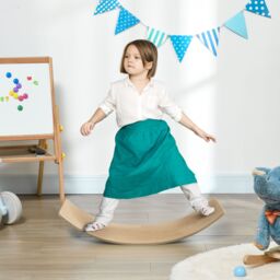 AIYAPLAY Kids Wooden Balance Board for Children, for 3-8 Years Old in Natural
