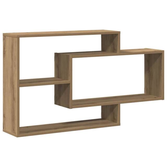 Berkfield Home Wall Shelf Artisan Oak 104x20x58.5 cm Engineered Wood in Brown - image 1
