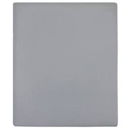 Berkfield Home Jersey Fitted Sheet Grey 180x200 cm Cotton - thumbnail 2