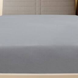 Berkfield Home Jersey Fitted Sheet Grey 180x200 cm Cotton - thumbnail 3