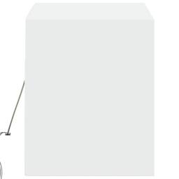 Berkfield Home TV Wall Cabinet with LED Lights White 100x31x35 cm - Size: 100 x 31 x 35 cm - thumbnail 7