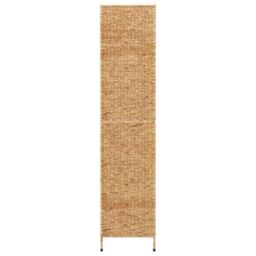 Berkfield Home Room Divider 4-Panel 163x180 cm Water Hyacinth in Brown - thumbnail 5