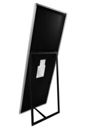 "MirrorOutlet Silver Aluminium Edged Cheval Mirror 67"" X 23"" (170CM X 58CM) - Size: 1 Pack" - thumbnail 3