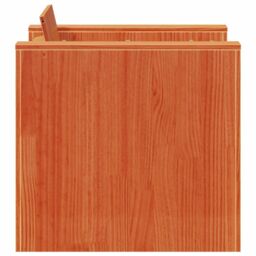 Berkfield Home Garden Sofa Wax Brown 79x60x62 cm Solid Wood Pine - Size: 79 x 60 x 62 cm - thumbnail 5