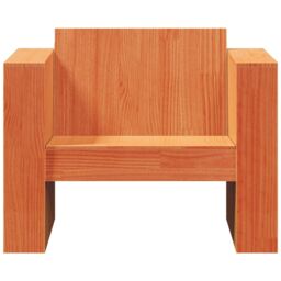 Berkfield Home Garden Sofa Wax Brown 79x60x62 cm Solid Wood Pine - Size: 79 x 60 x 62 cm - thumbnail 4