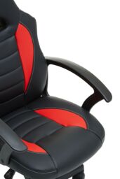 Orsina PU Leather Effect Home Office Gaming Chair in Red - thumbnail 6