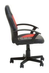 Orsina PU Leather Effect Home Office Gaming Chair in Red - thumbnail 3