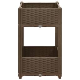 Berkfield Home Raised Bed 40x40x71 cm Polypropylene in Brown - Size: 40 x 40 x 71 cm - thumbnail 3