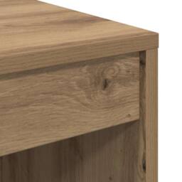 Berkfield Home Elegant Writing Desk Artisan oak Particle board Medium Durable in Brown - thumbnail 8