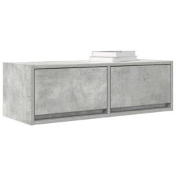 Berkfield Home TV Cabinets 2 pcs Concrete Grey 80x31x25.5 cm Engineered Wood - thumbnail 4