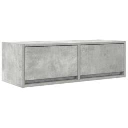 Berkfield Home TV Cabinets 2 pcs Concrete Grey 80x31x25.5 cm Engineered Wood - thumbnail 6