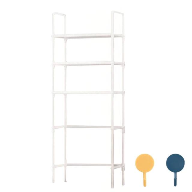 VOGREX Bathroom Space Saver Shelf with 3 Storage Tiers Over Toilet in White - image 1
