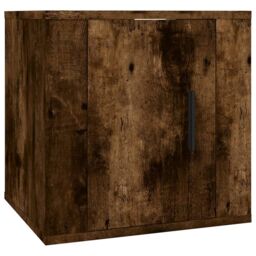 Berkfield Home Wall Mounted TV Cabinets 2 pcs Smoked Oak 40x34.5x40 cm in Brown - thumbnail 5