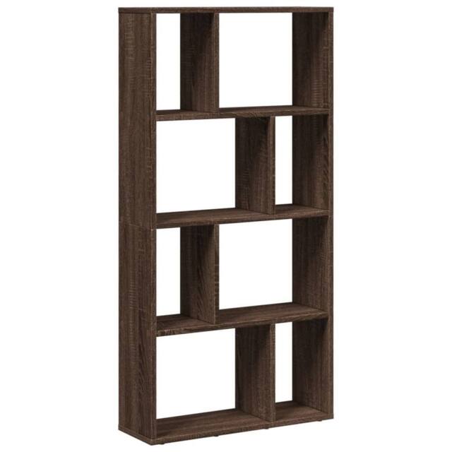 Berkfield Home Bookcase Brown Oak 60x20x120 cm Engineered Wood - Size: 60 x 20 x 120 cm - image 1