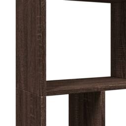 Berkfield Home Bookcase Brown Oak 60x20x120 cm Engineered Wood - Size: 60 x 20 x 120 cm - thumbnail 9