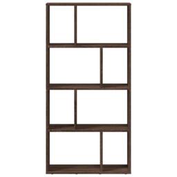 Berkfield Home Bookcase Brown Oak 60x20x120 cm Engineered Wood - Size: 60 x 20 x 120 cm - thumbnail 5