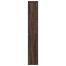 Berkfield Home Bookcase Brown Oak 60x20x120 cm Engineered Wood - Size: 60 x 20 x 120 cm - thumbnail 6