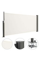 Living and Home 3m W x 1.4m D Retractable Side Awning in Beige - thumbnail 4
