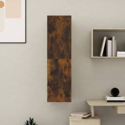 Berkfield Home Wall-mounted TV Cabinet Smoked Oak 30.5x30x110 cm in Brown - thumbnail 4