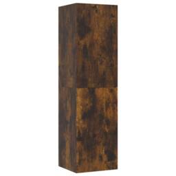 Berkfield Home Wall-mounted TV Cabinet Smoked Oak 30.5x30x110 cm in Brown - thumbnail 3