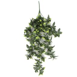 Leaf Pack of 6 x Hanging UV & Fire Resistant Artificial Pothos Plant 71cm in Green - thumbnail 3