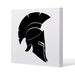 Benjamin Tate Design Roman Helmet (Canvas Print) / 101 x 101 x 4cm in Natural - Size: 101 x 101 x 4 cm - thumbnail 1