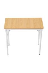Living and Home 80 x 40cm Home Office Foldable Computer Desk with Adjustable Foot Pads in Light Brown - Size: 80 x 40 cm - thumbnail 3