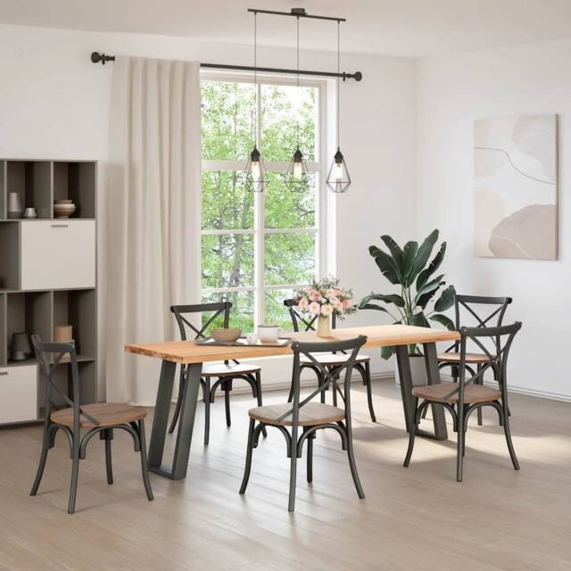Berkfield Home Modern Console Table Legs U-Shaped 2 pcs Anthracite 38x(72-73) cm in Charcoal - image 1