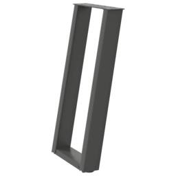 Berkfield Home Modern Console Table Legs U-Shaped 2 pcs Anthracite 38x(72-73) cm in Charcoal - thumbnail 4
