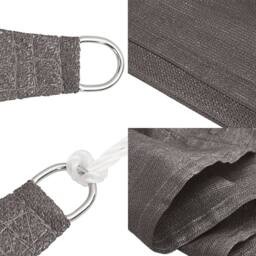 Berkfield Home Sunshade Sail 160 g/m ² Anthracite 4.5x4.5x4.5 m HDPE in Dark Grey - thumbnail 6