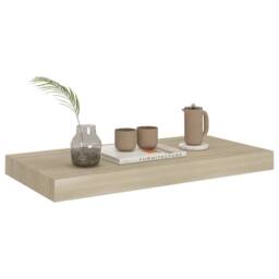 Berkfield Home Floating Wall Shelves 4 pcs Oak 50x23x3.8 cm MDF in Light Oak - thumbnail 7
