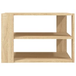 Berkfield Home Coffee Table Sonoma Oak 59.5x59.5x40 cm Engineered Wood in Brown - thumbnail 4