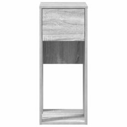Berkfield Home Durable Computer Tower Stand with Drawer Grey Sonoma 30x44x74 cm - Size: 30 x 44 x 74 cm - thumbnail 5