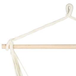 Wyld and Coco Hanging Hammock Chair - Beige Cotton Blend - thumbnail 7