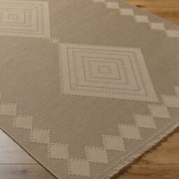 Livabliss Mystery-Washable Tan Beige Ivory Modern Jute Living Dining Rug - Size: 118 cm x 170 cm - thumbnail 6